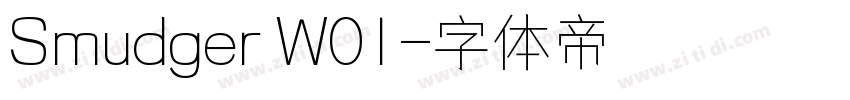 Smudger W01字体转换